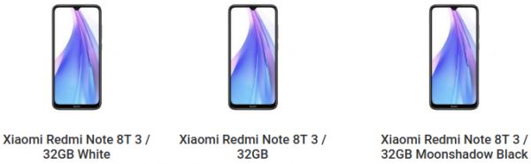 Redmi Note 8T с NFC можно будет купить дешевле Redmi Note 8, у которого NFC нет
