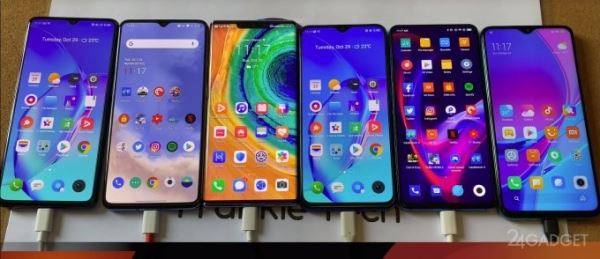 Смартфоны Xiaomi, Realme, OnePlus и HUAWEI протестированы на автономность (видео)