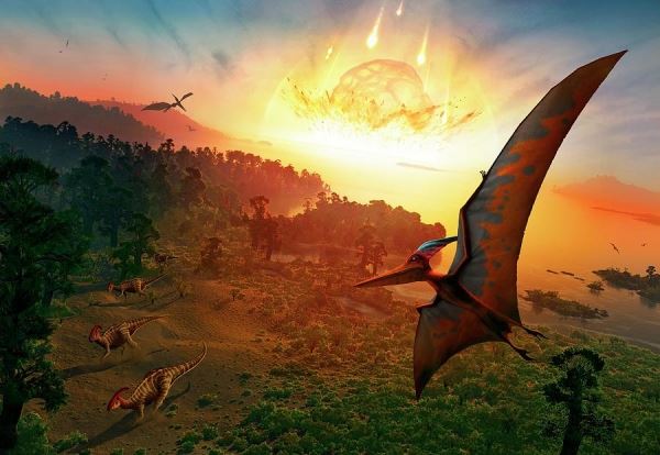 Получены первые прямые доказательства гибели динозавров от падения астероида